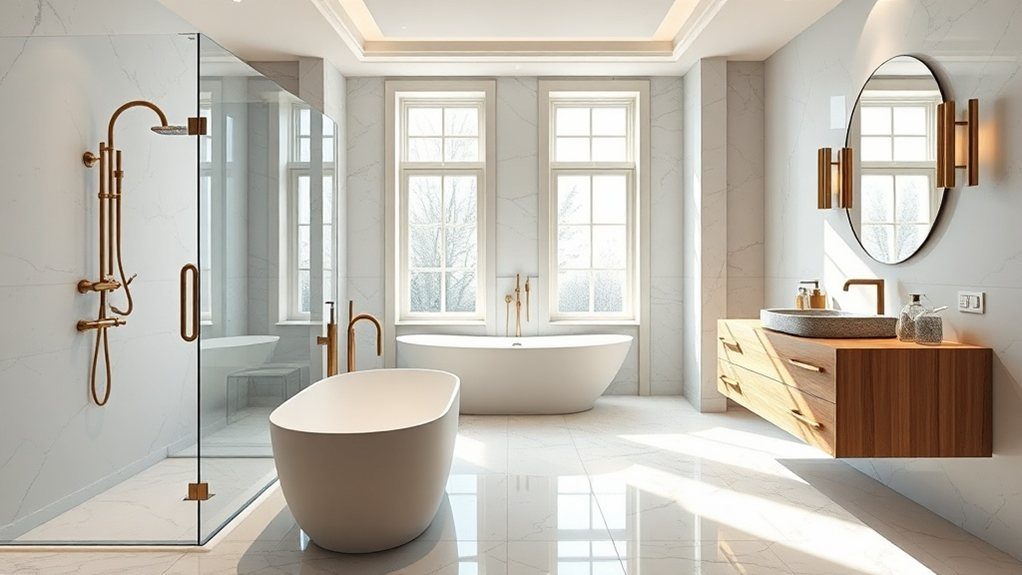 Bathroom before and after