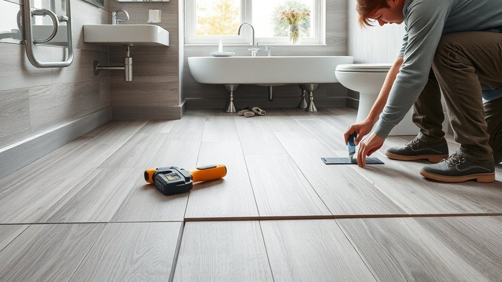 Bathroom Flooring Installation in Crouch End